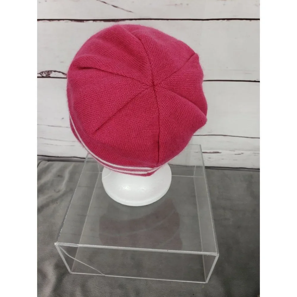 The North Face Girls Youth Junior Medium Pink‎ Logo Beanie Hat